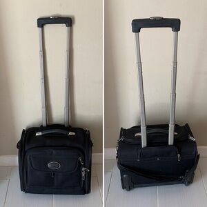VTG Eddie Bauer 19” Carry On Wheeled Executive Luggage Briefcase Weekender Y2K